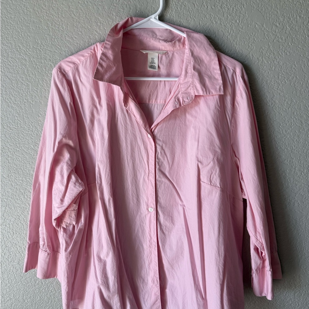 H&M Pink Button Down Shirt